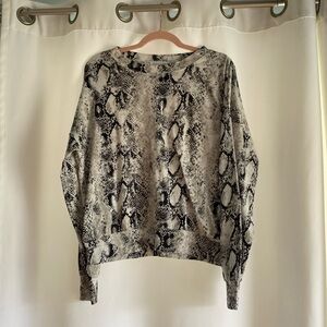 Snakeskin sweatshirt